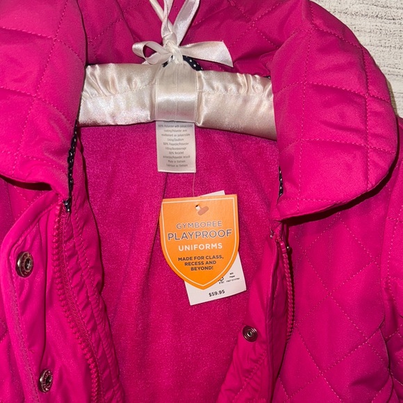 New Gymboree 5 5t  Pink Puffer Jacket with Quilted Design - Picture 3 of 5